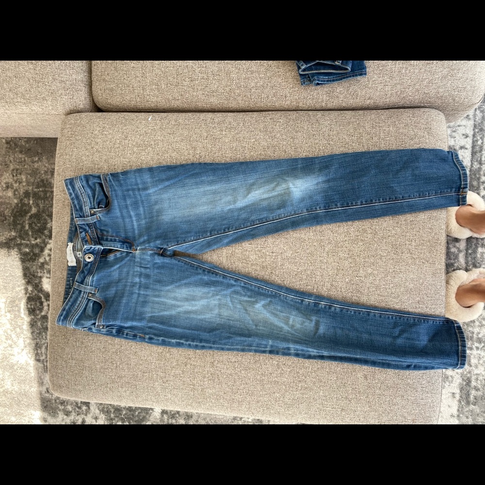 DL 1961 blue skinny jeans